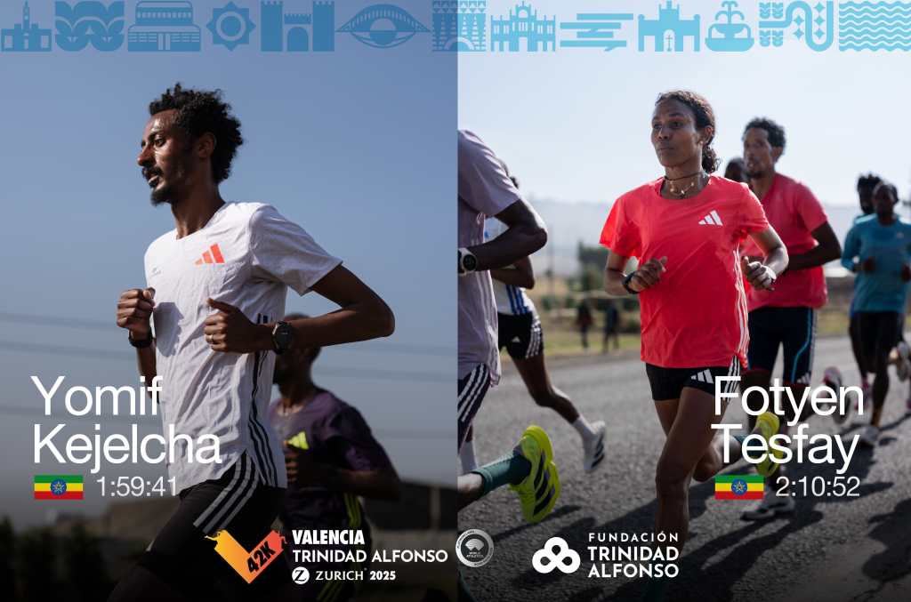 Kejelcha y Tesfay encabezan una lista de élite con grandes objetivos para Maratón Valencia 2026